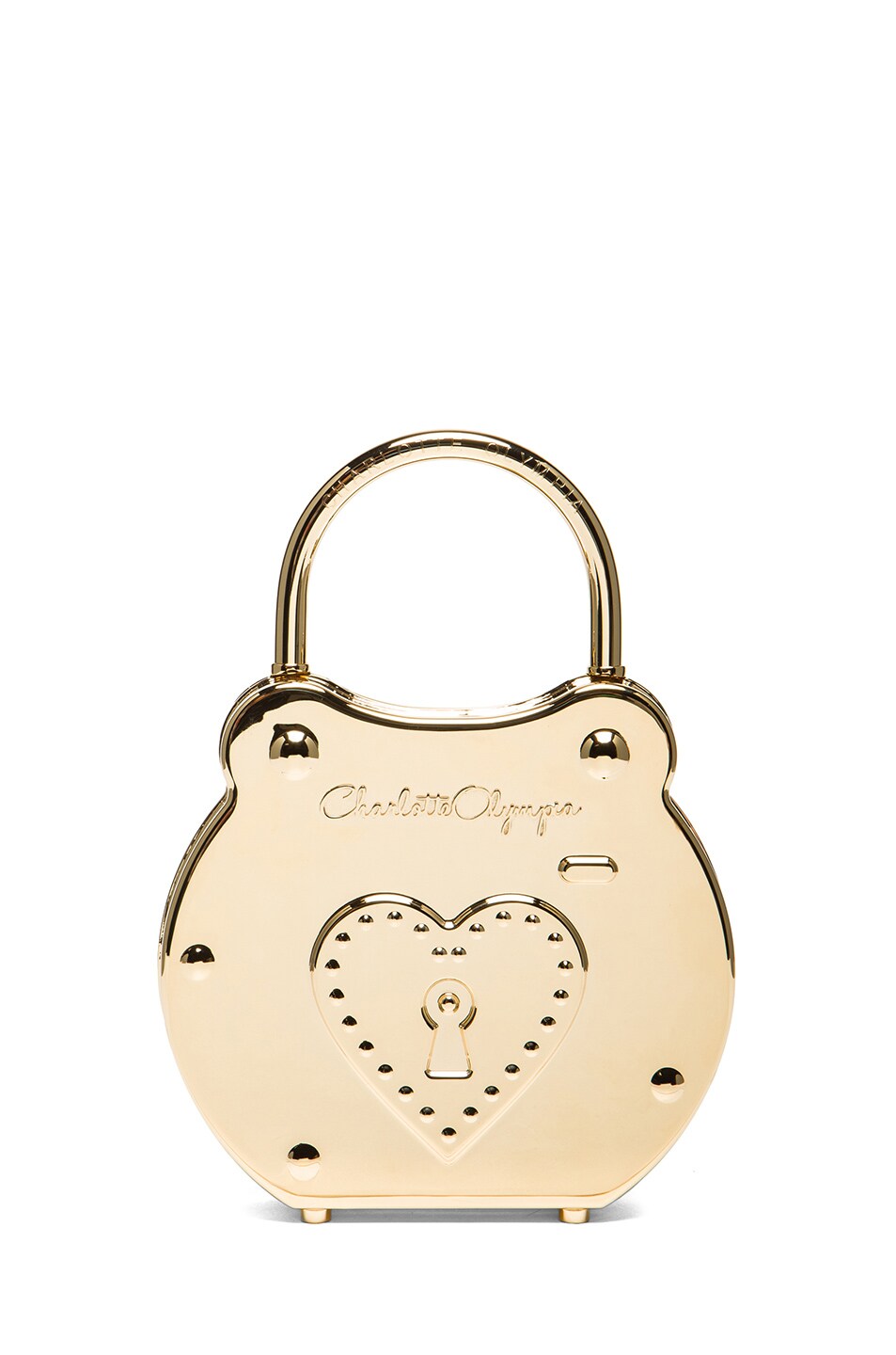 Image 1 of Charlotte Olympia Chastity Handbag in Gold