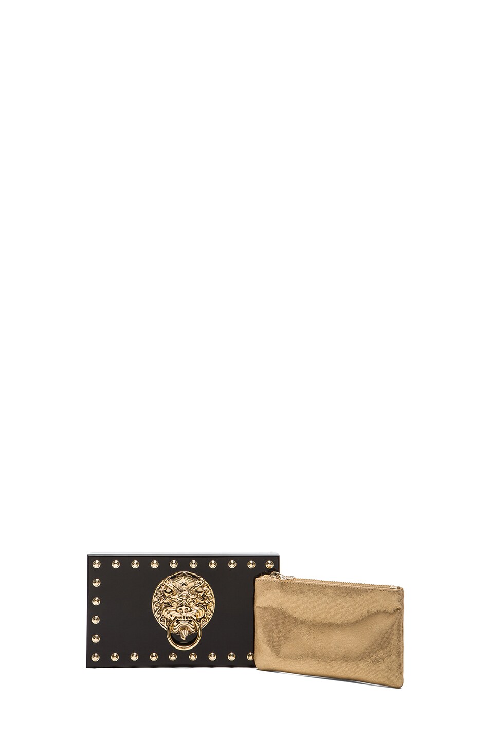 Image 1 of Charlotte Olympia Palace Pandora Clutch in Onyx