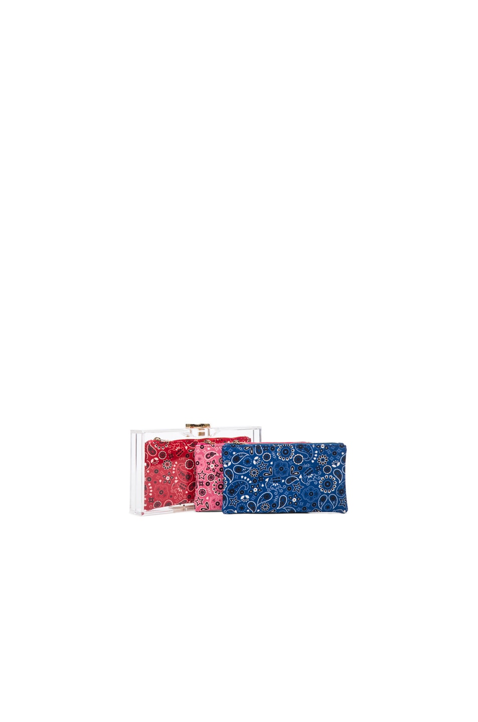 Image 1 of Charlotte Olympia Bucking Pandora Clutch in Clear