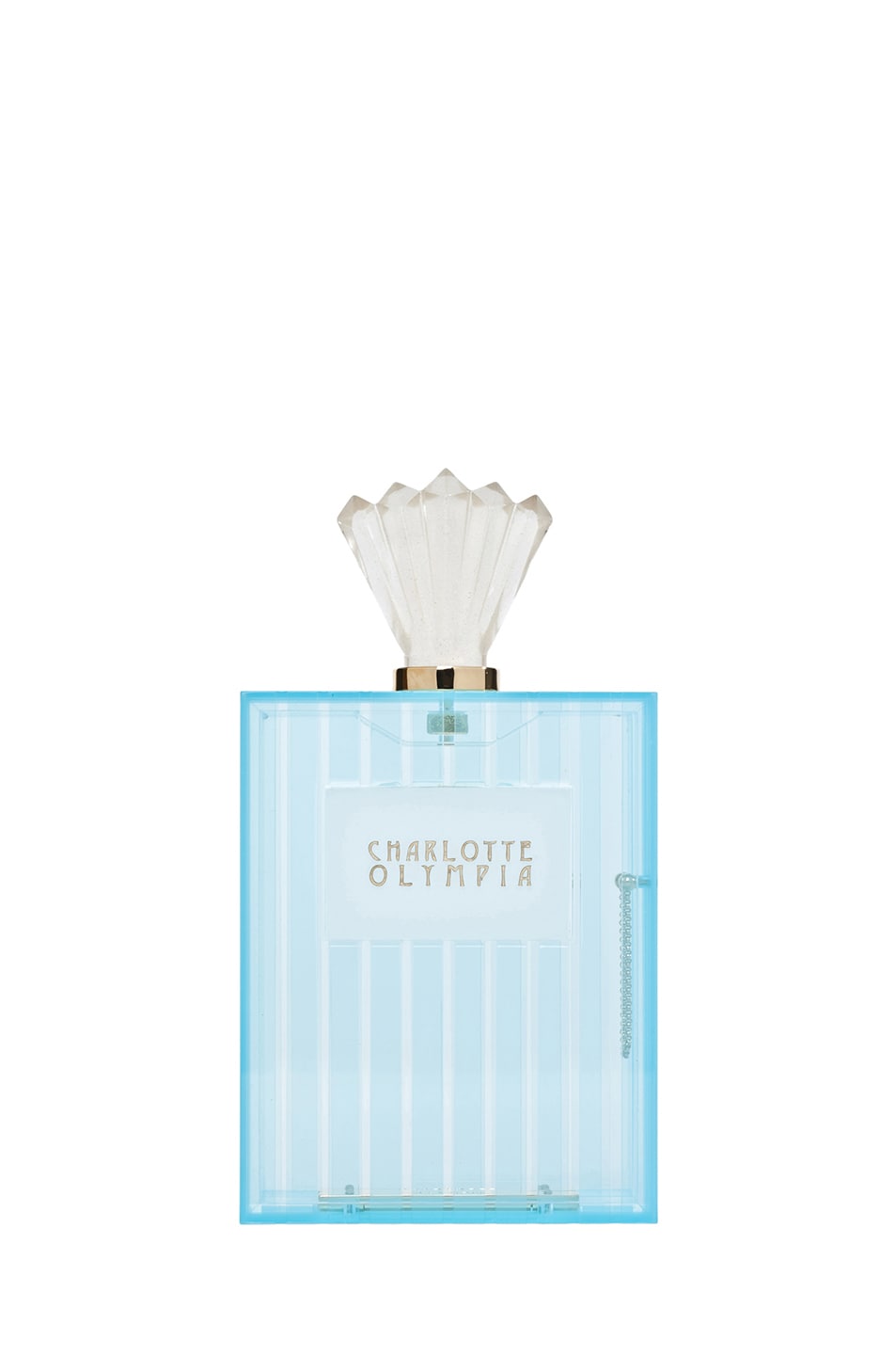 Image 1 of Charlotte Olympia Perfume Bottle Clutch in Blue