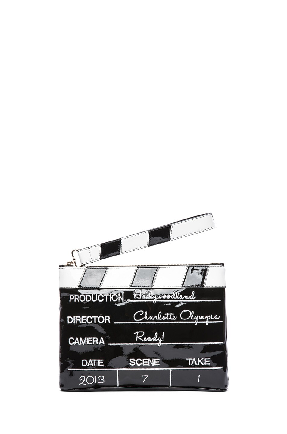 Image 1 of Charlotte Olympia Lights! Camera! Action! Clutch in Black
