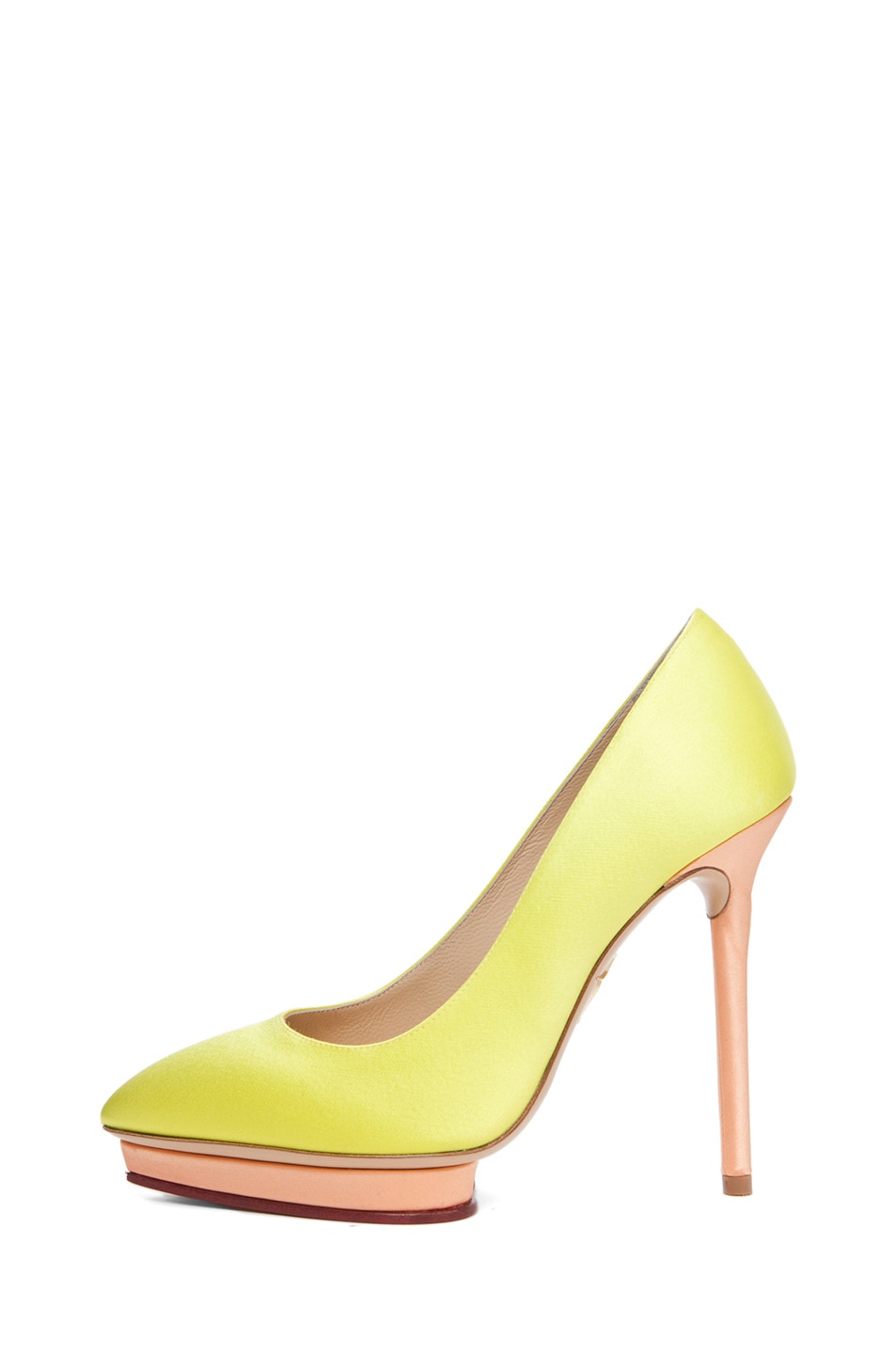 Image 1 of Charlotte Olympia Debonaire Pump in Yellow & Apricot