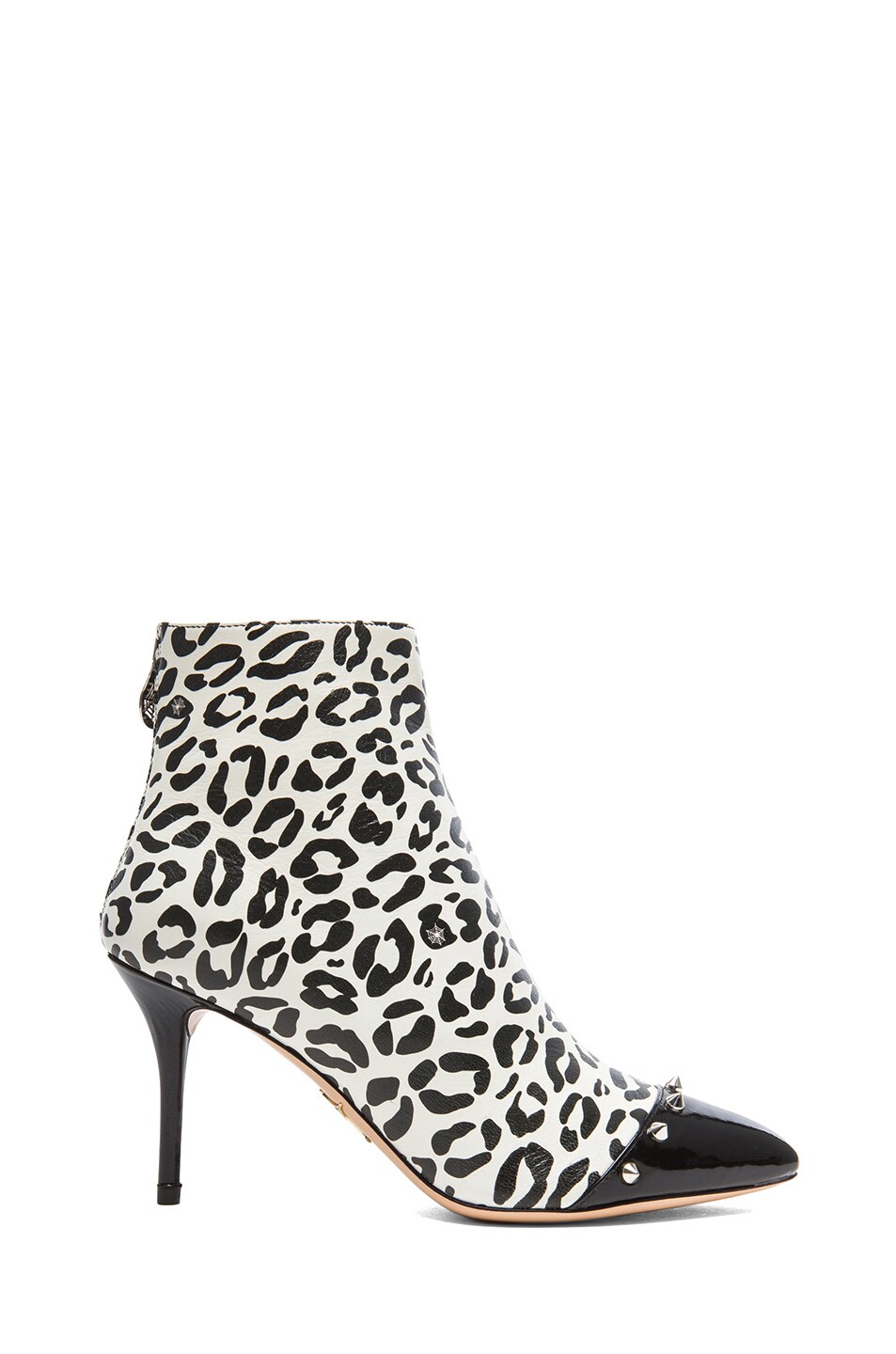 Image 1 of Charlotte Olympia Myrtle Booties in Whipped Cream Leopard