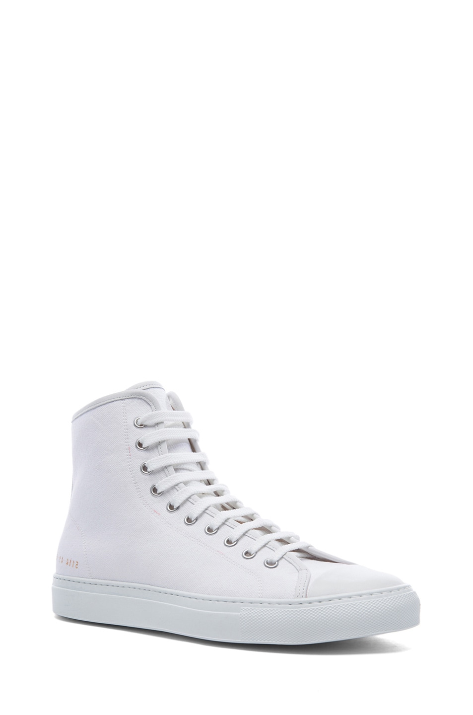 Image 1 of Common Projects High Tournament Canvas Sneakers in White