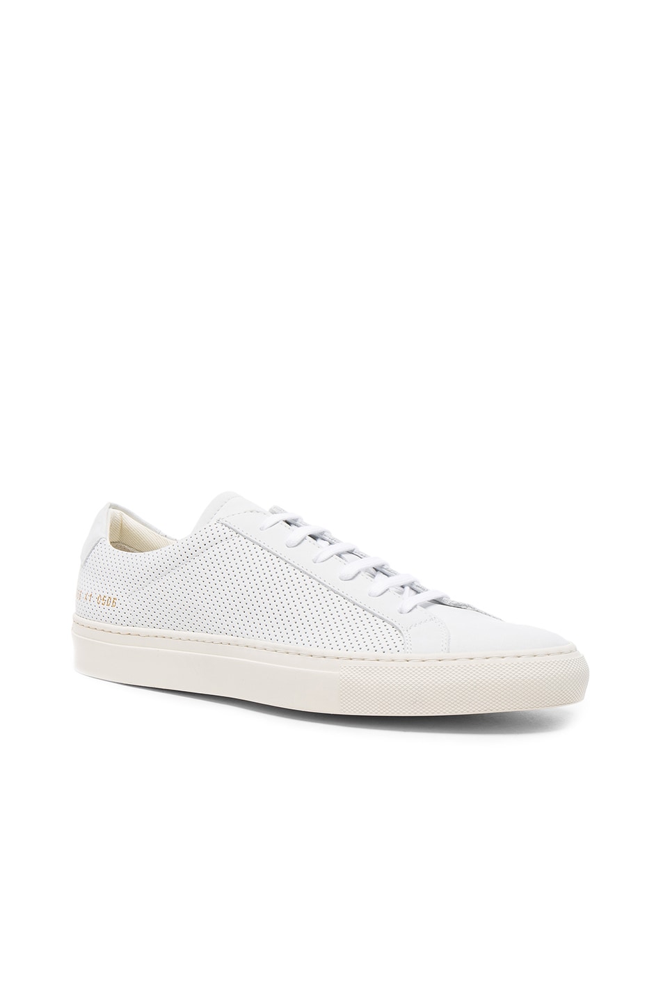 Image 1 of Common Projects Perforated Leather Achilles Summer Edition in White