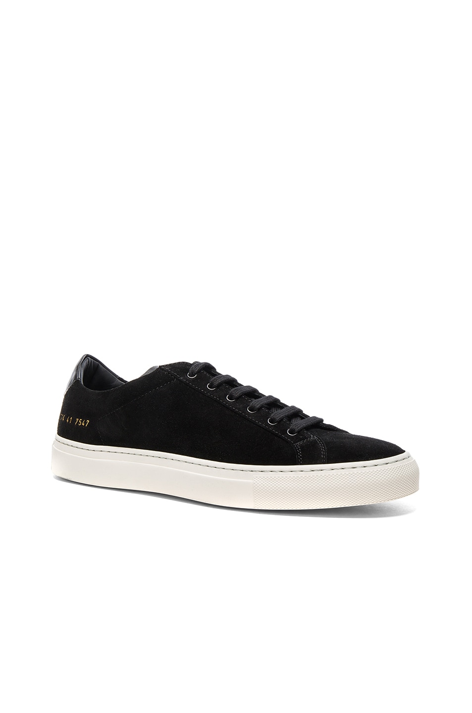 Image 1 of Common Projects Suede Achilles Retro Low in Black