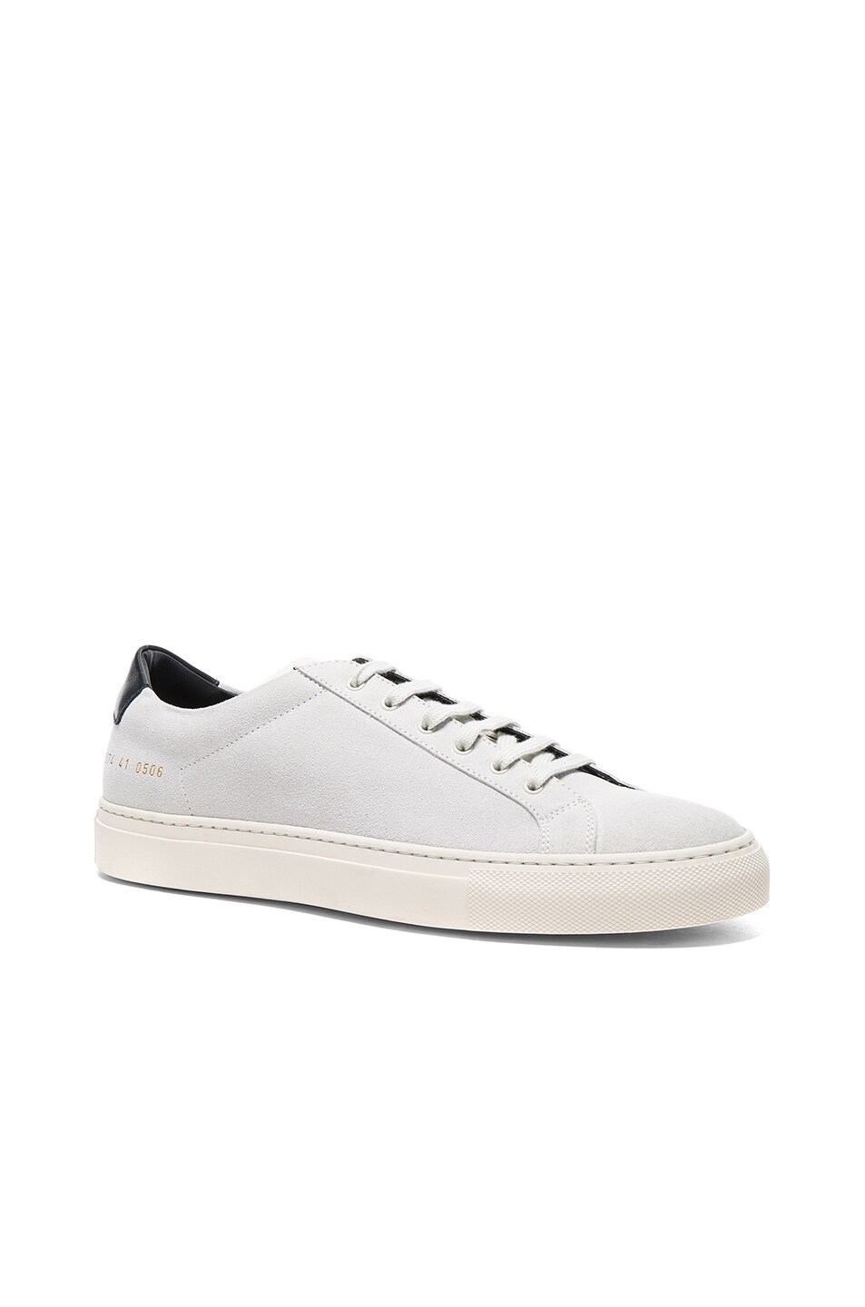 Image 1 of Common Projects Suede Achilles Retro Low in White