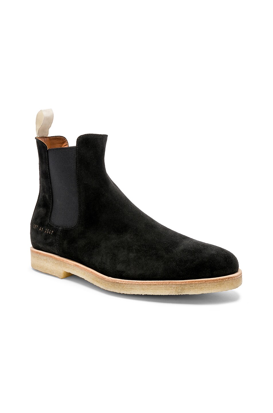 Image 1 of Common Projects Suede Chelsea Boots in Black