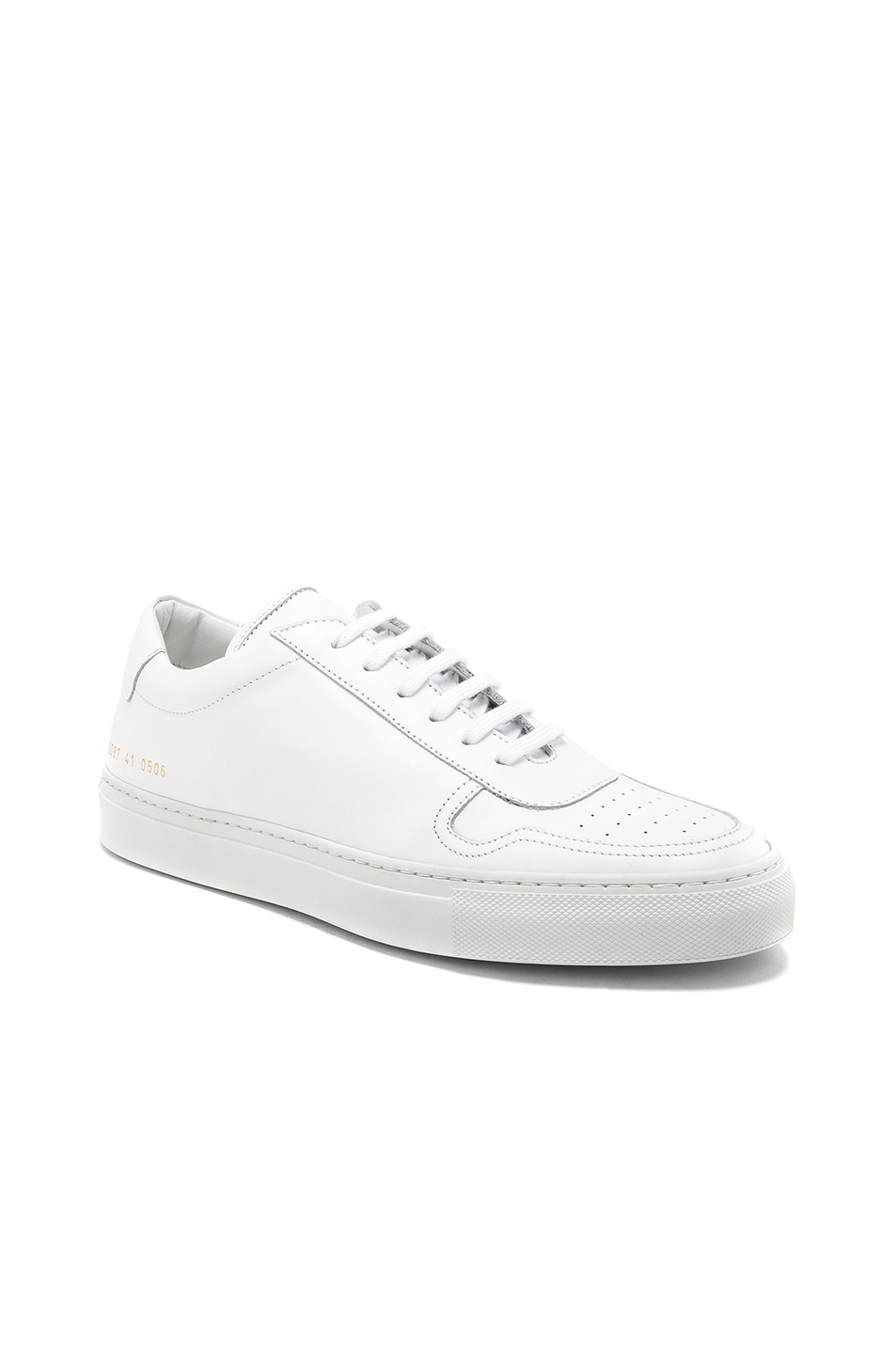 Image 1 of Common Projects Leather BBall Low in White