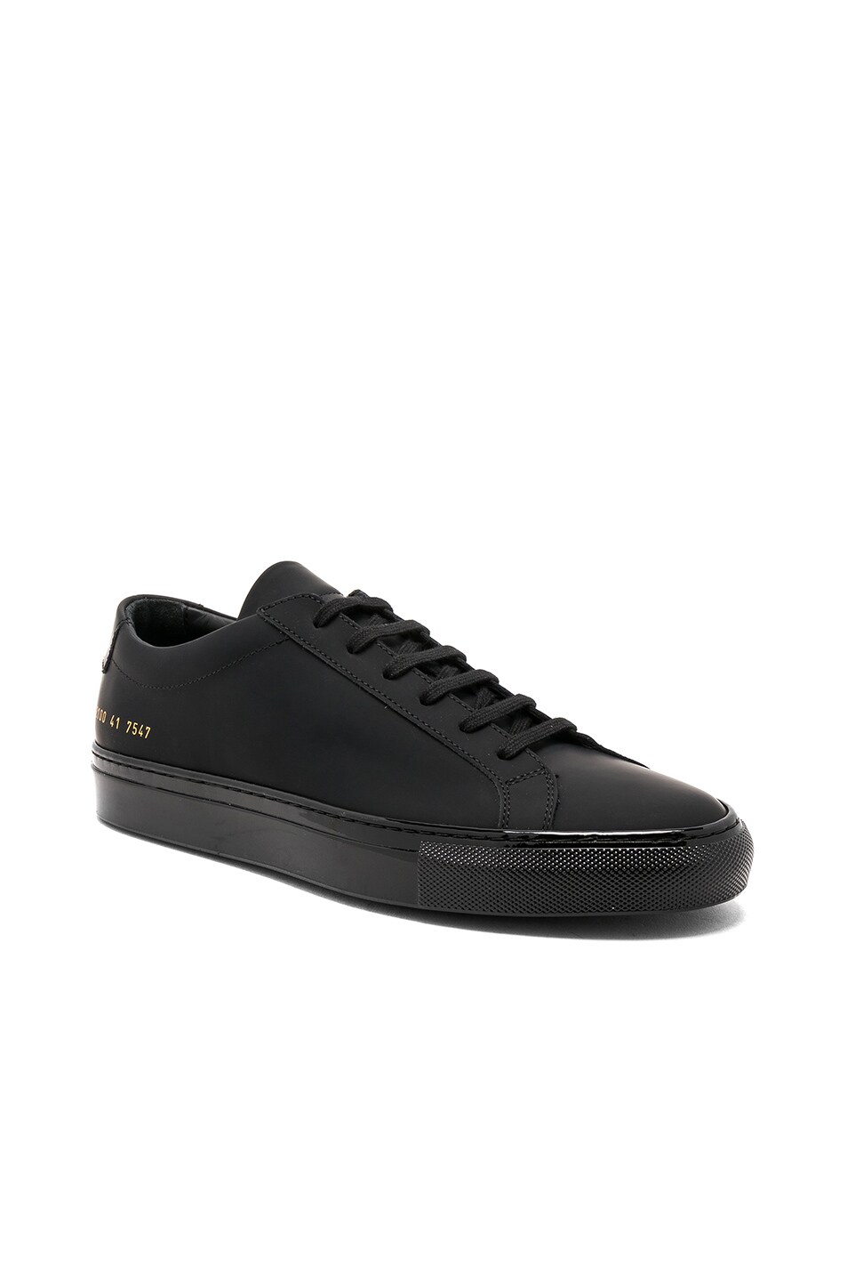 Image 1 of Common Projects Leather Achilles Luxe in Black
