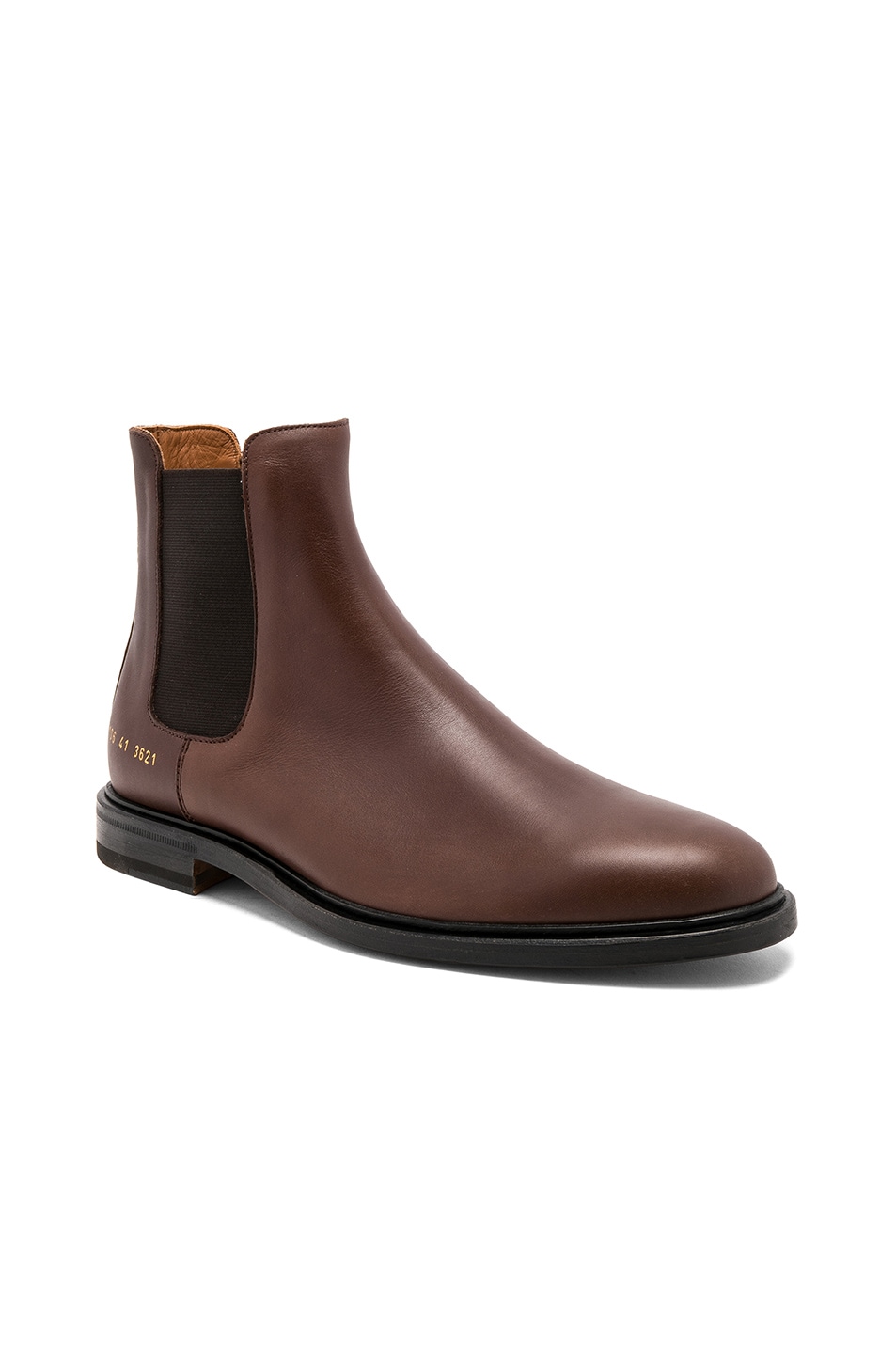 Image 1 of Common Projects Leather Chelsea Boots in Brown