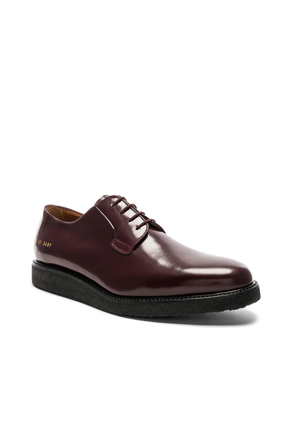 Image 1 of Common Projects Derby Shine in Burgundy & Black