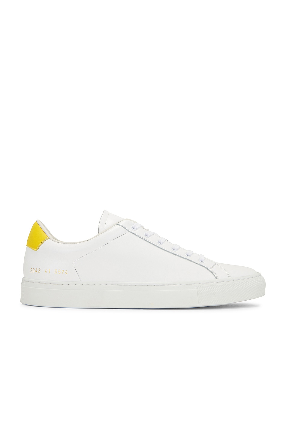 Image 1 of Common Projects Retro Low Article 2342 in White/Yellow