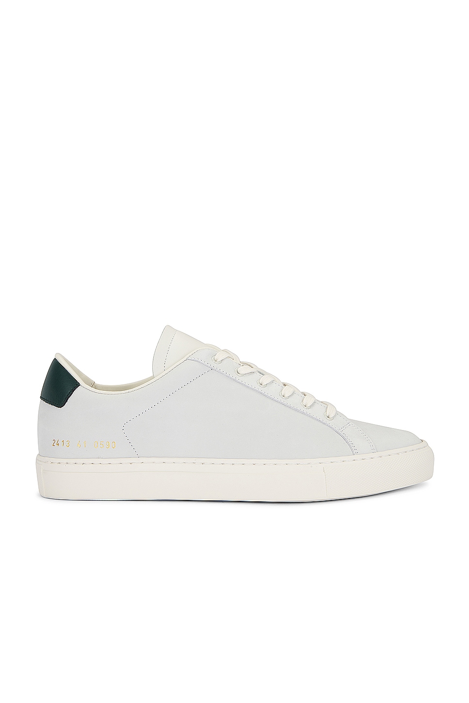 Image 1 of Common Projects Retro Sneaker in White & Green