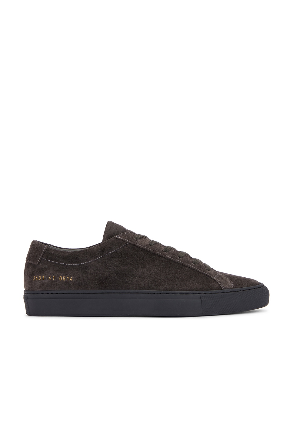 Image 1 of Common Projects Original Achilles In Suede in Charcoal