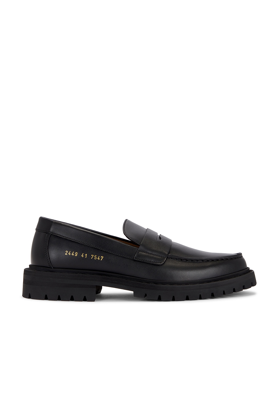 Image 1 of Common Projects Loafer With Tread Sole in Black