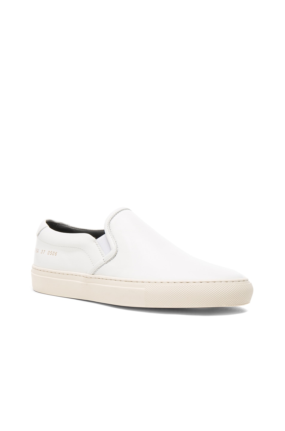 common projects leather slip on