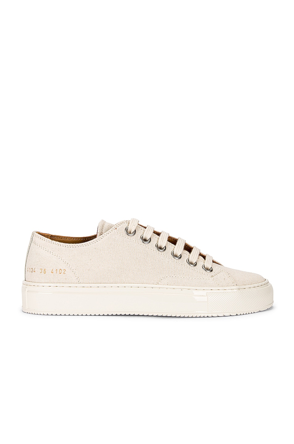Image 1 of Common Projects Tournament Low Canvas Sneaker in Off White