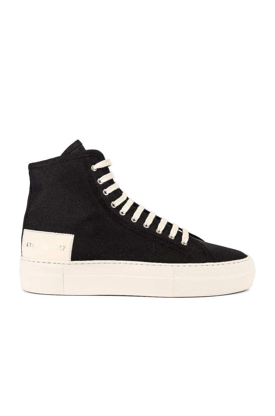 Image 1 of Common Projects Tournament High Recycled Nylon Sneaker in Black