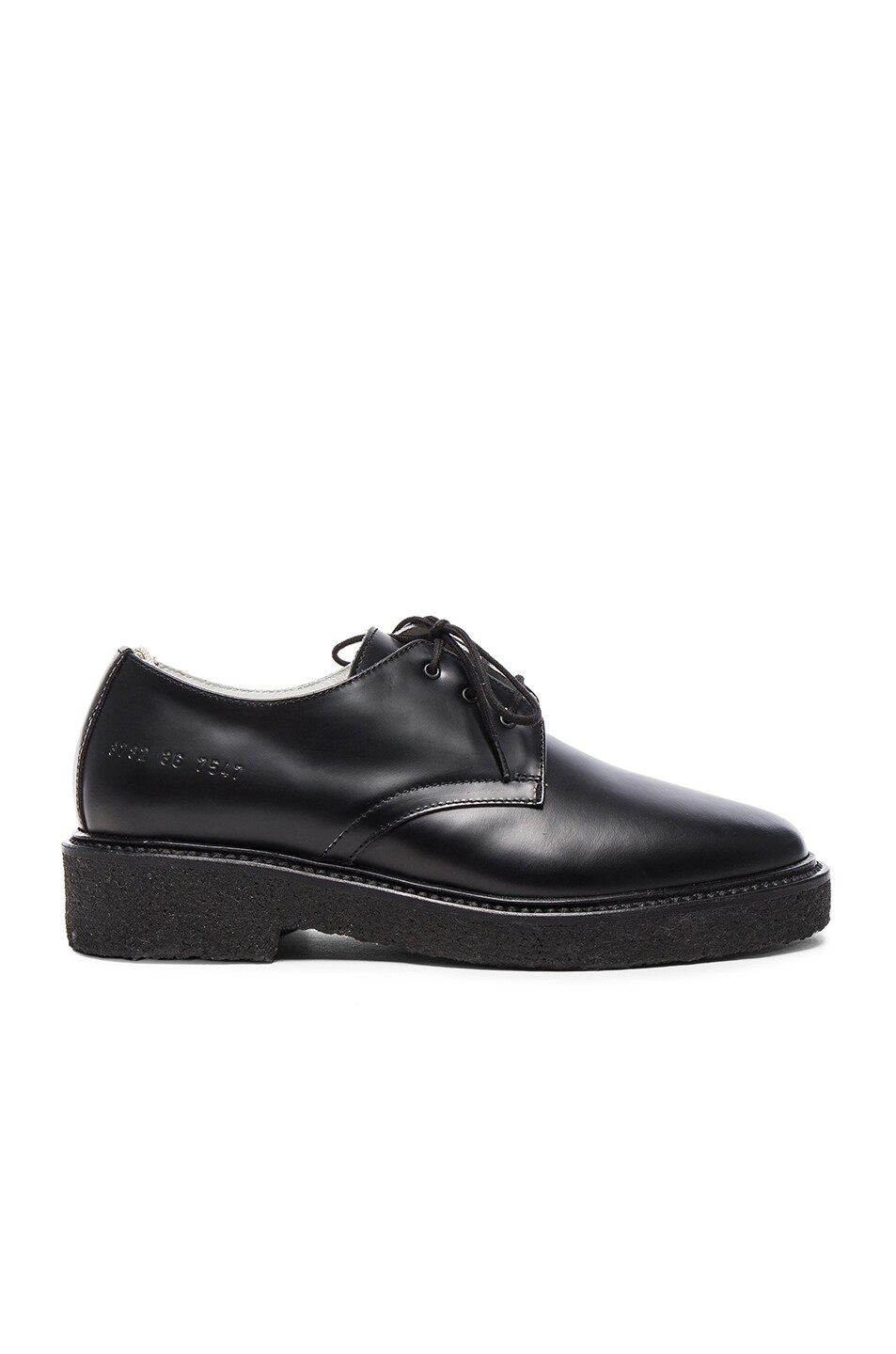 Image 1 of Common Projects Leather Cadet Derbies in Black