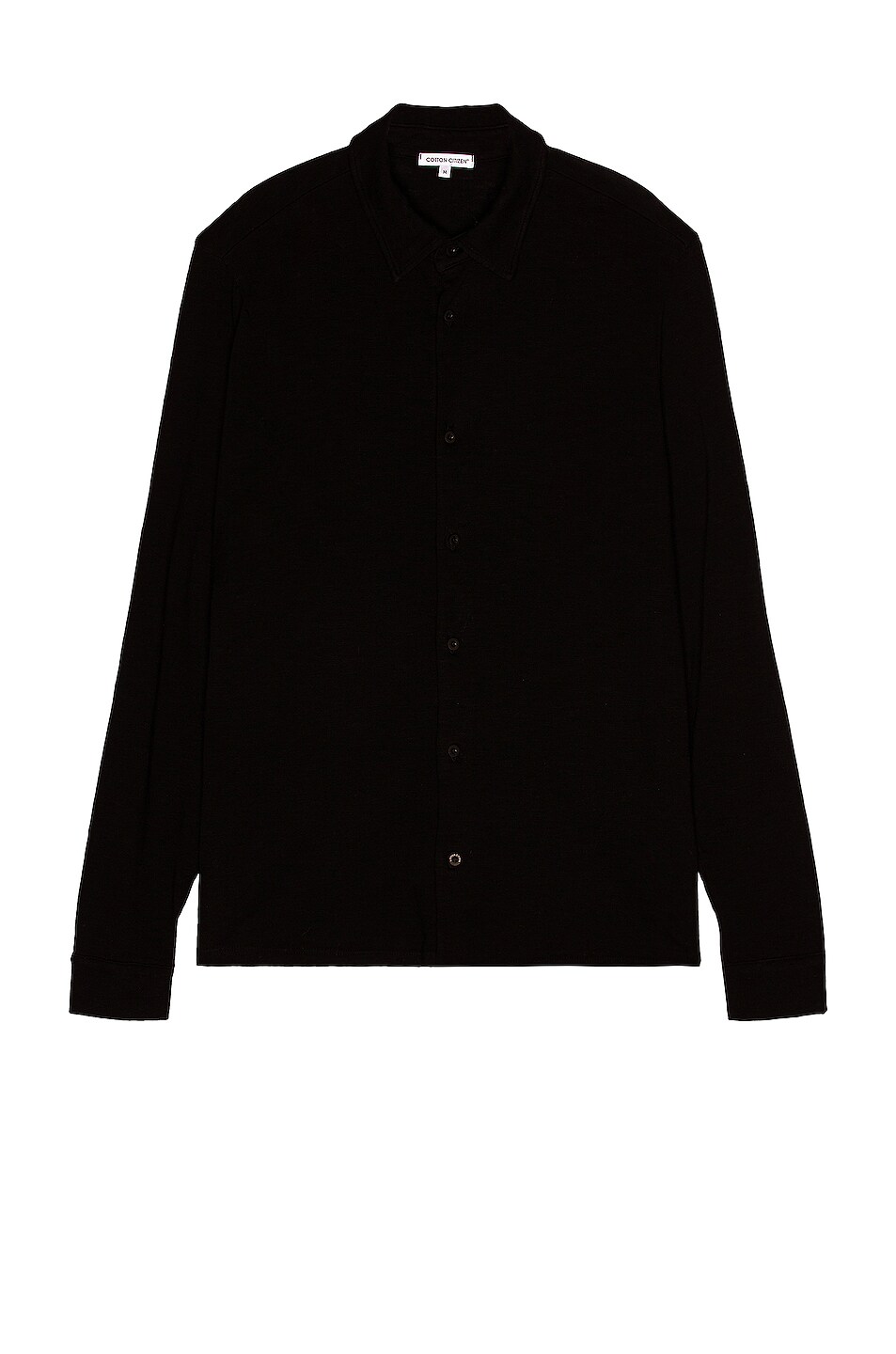 COTTON CITIZEN Presley Buttondown in JET BLACK FWRD