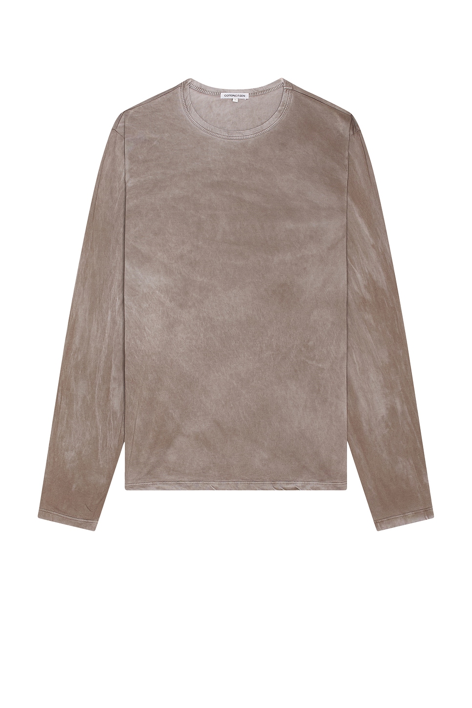 Classic Crew Long Sleeve Tee in Grey