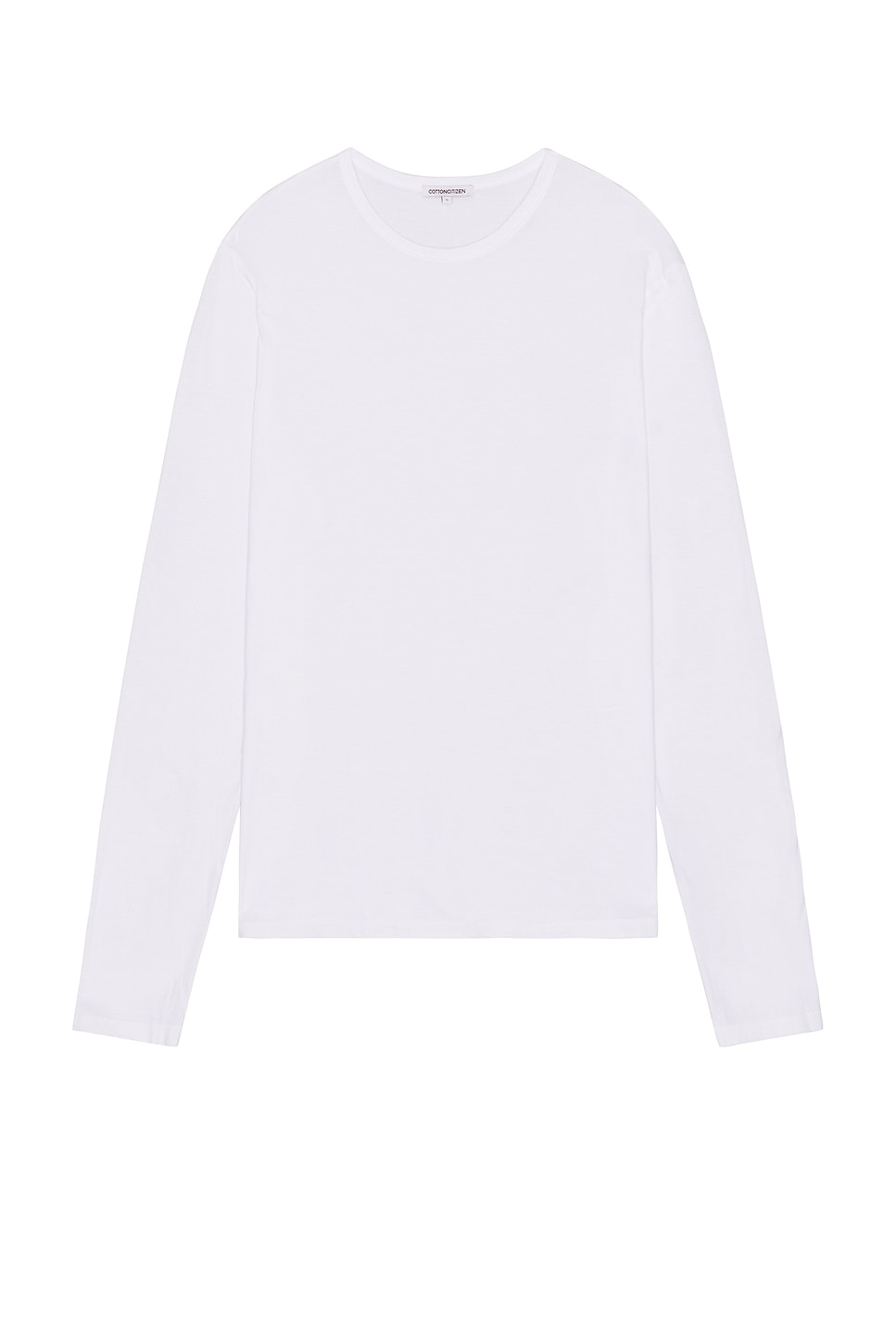 Image 1 of COTTON CITIZEN The Classic Crew Long Sleeve Tee in White