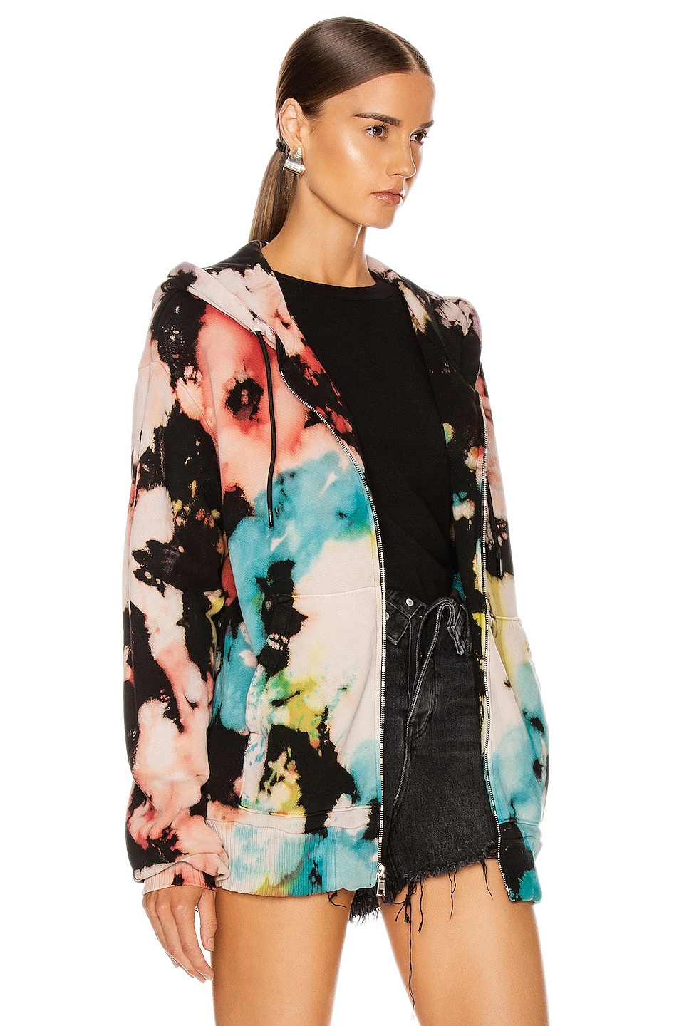 COTTON CITIZEN Brooklyn Oversized Zip Hoodie in Chromatic Blast FWRD