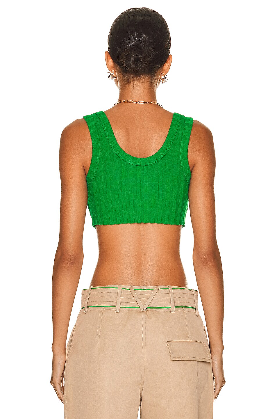 COTTON CITIZEN Capri Crop Tank in Kelly Green FWRD