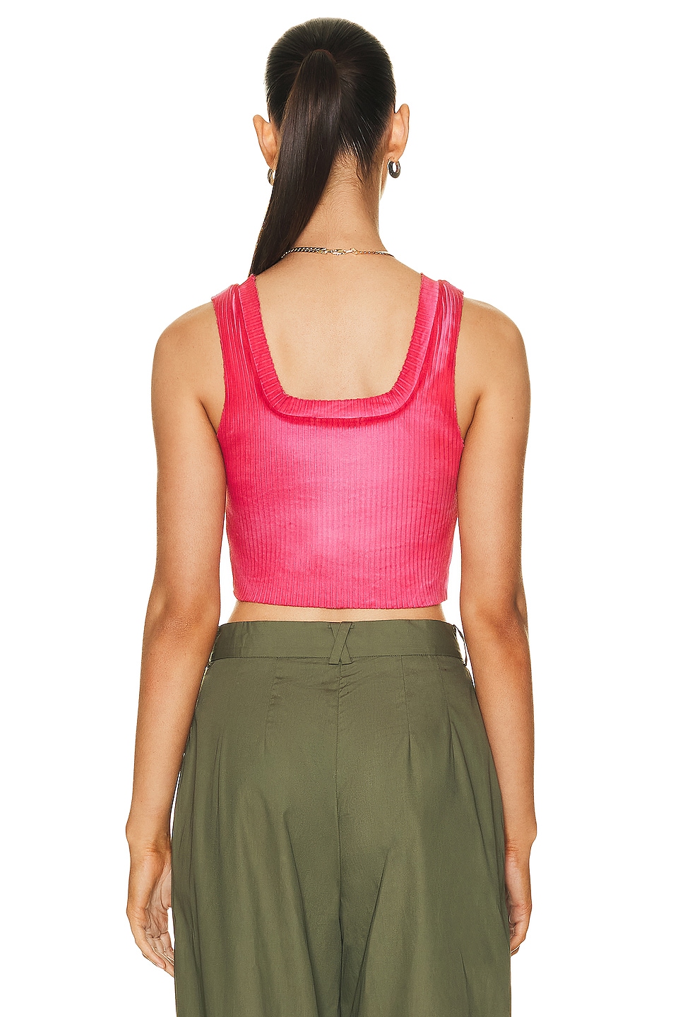 COTTON CITIZEN Square Neck Tank in Strawberry Mix FWRD