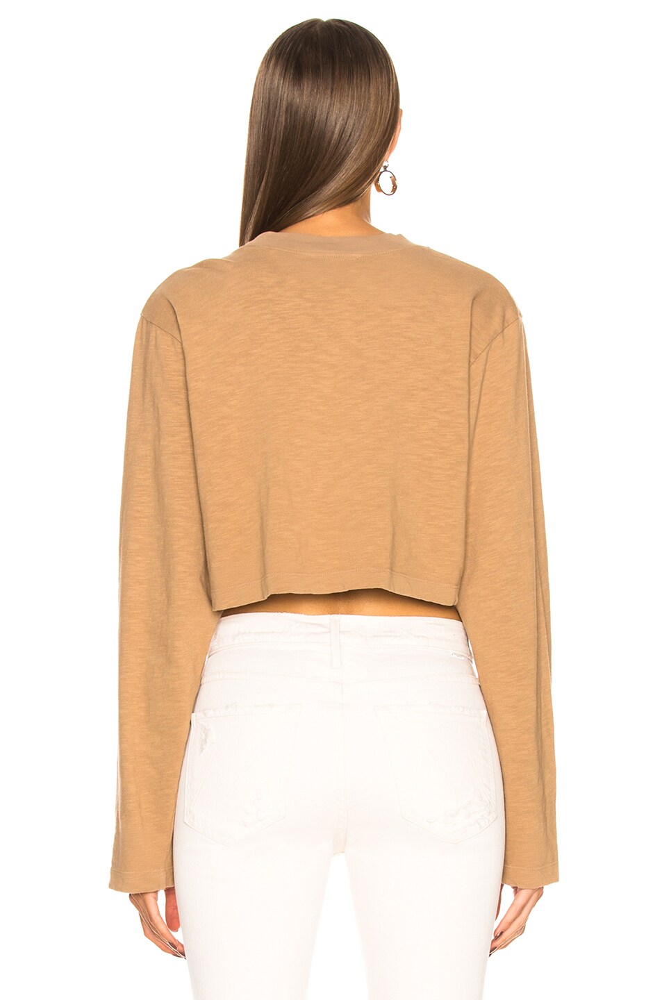 COTTON CITIZEN Tokyo Long Sleeve Tee in Dark Tan FWRD