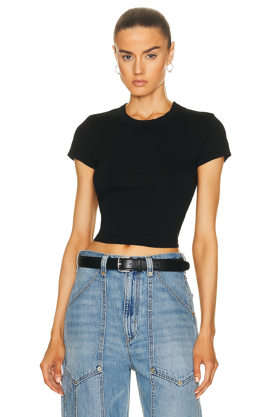 COTTON CITIZEN Standard Baby Tee in Jet Black FWRD