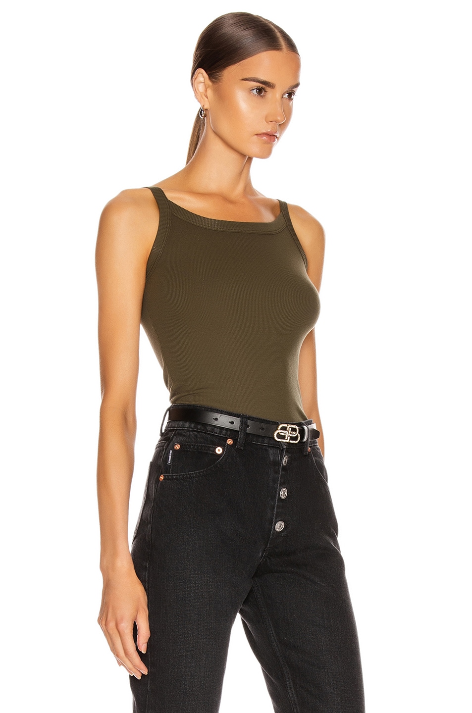 COTTON CITIZEN Verona Tank in Palm FWRD