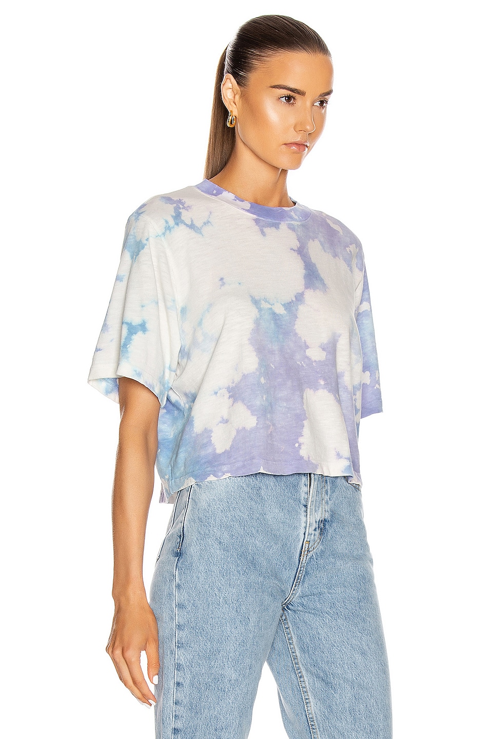 COTTON CITIZEN Tokyo Crop Tee in Peony Blast FWRD
