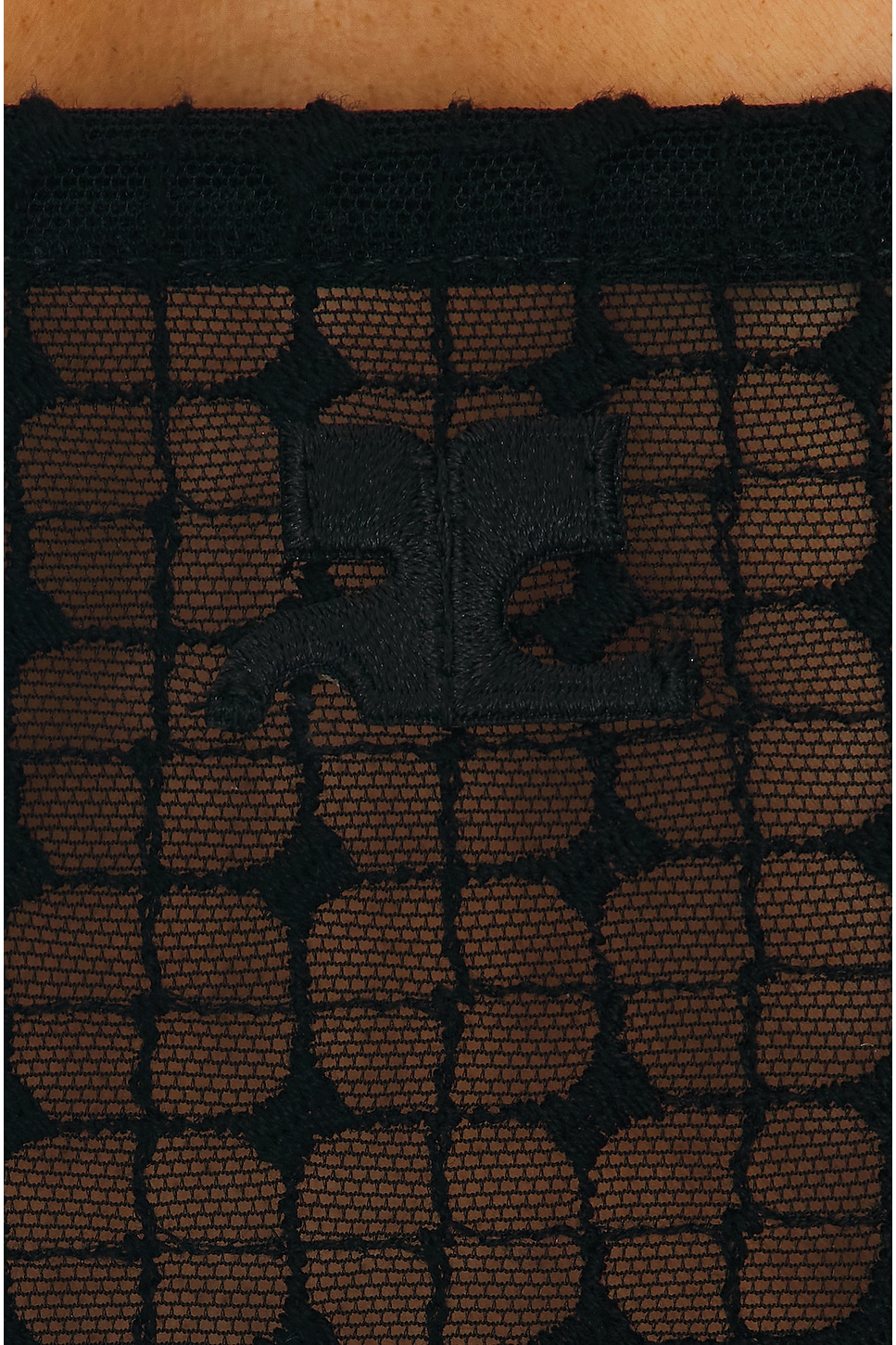 courrèges Women's Bustier Lingerie Top Black