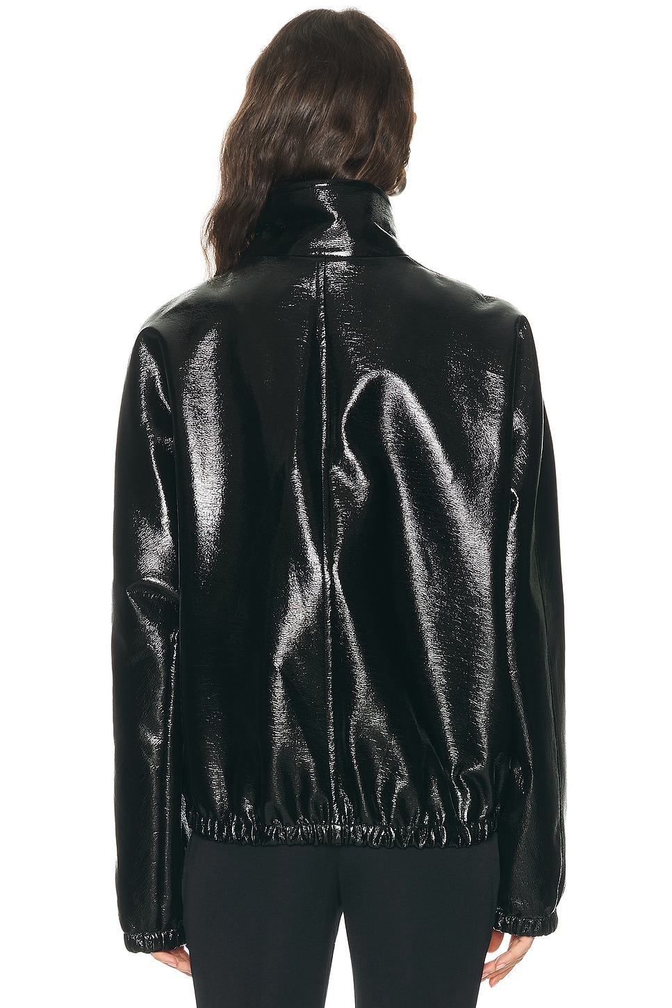 Courrèges - Vinyl Zipped Bomber Jacket | Plush