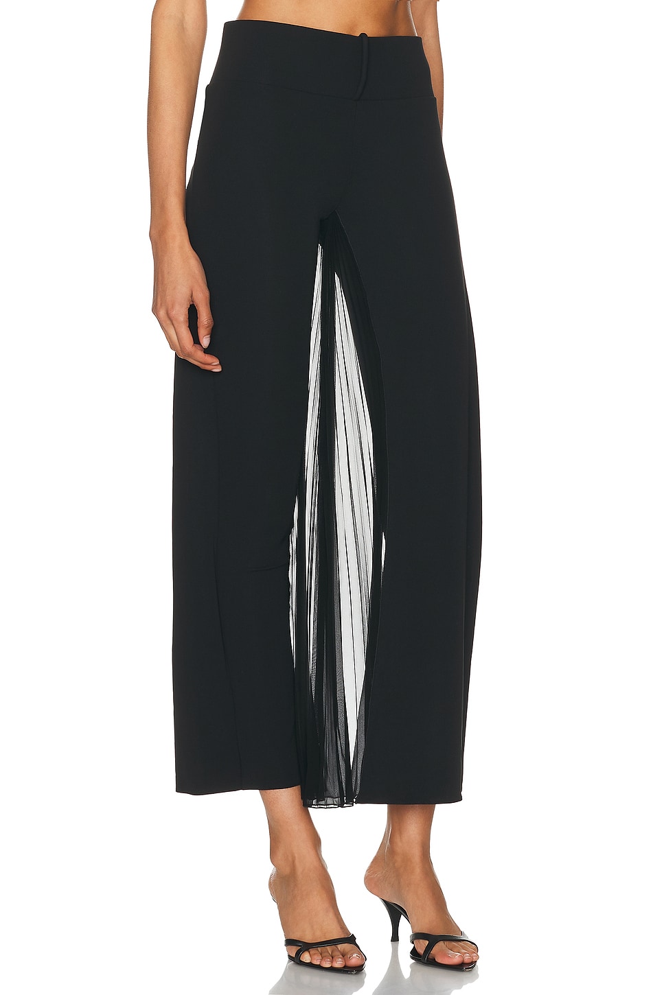 Shop Courrèges Infinity Pleats Jersey Pant