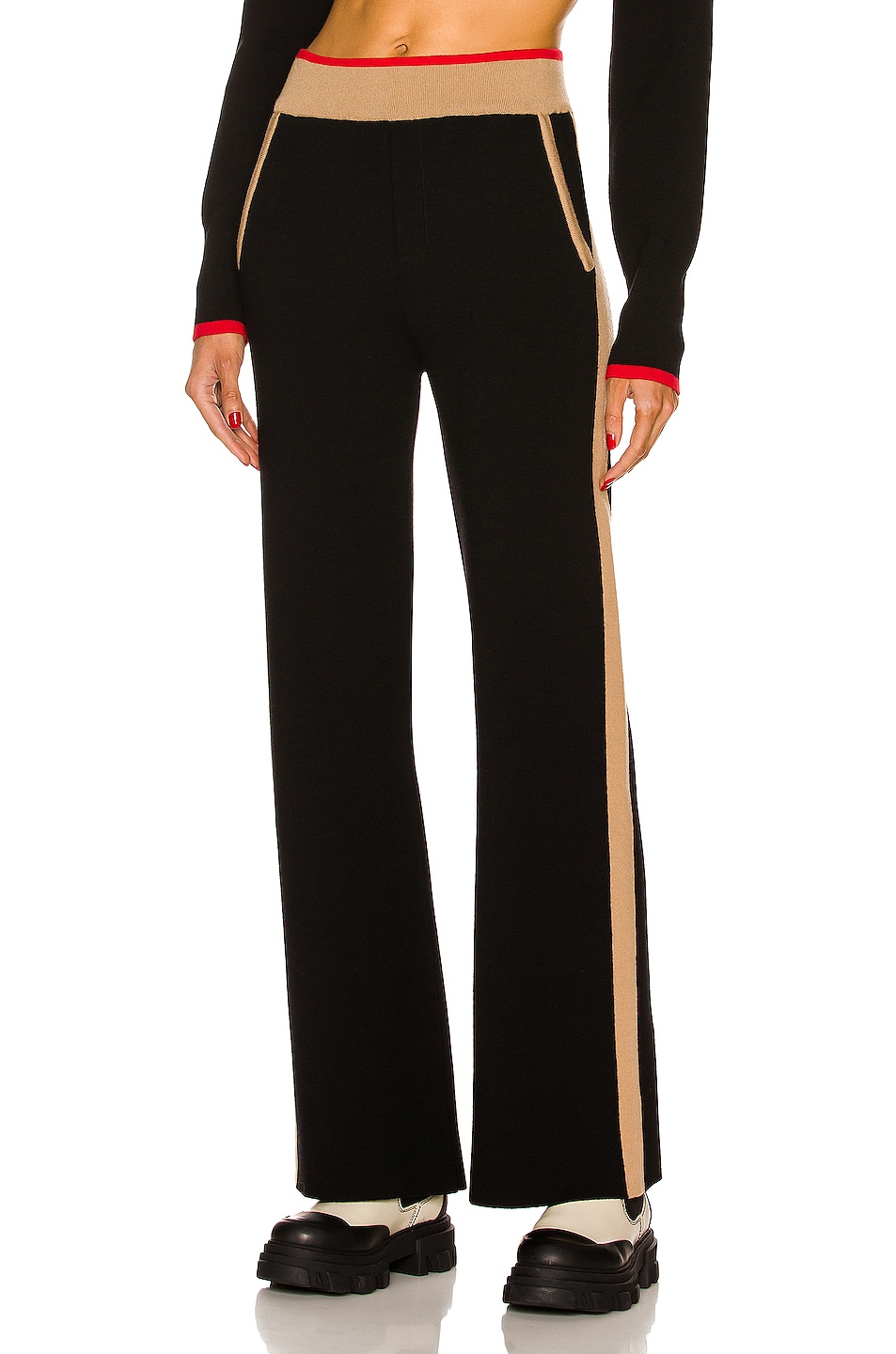 Image 1 of CORDOVA The Apres Sport Pant in Onyx, Latte & Fiery Red