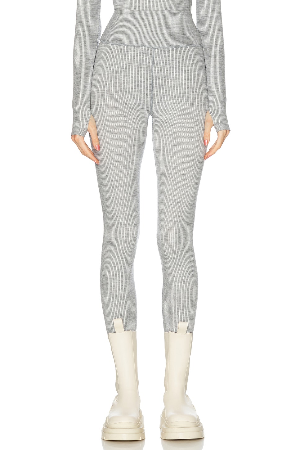 Stowe Baselayer Legging in Light Grey