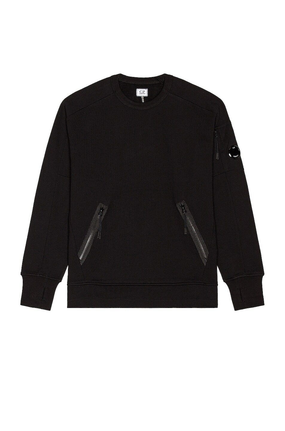 Image 1 of C.P. Company Zip Pocket Sweatshirt in Black