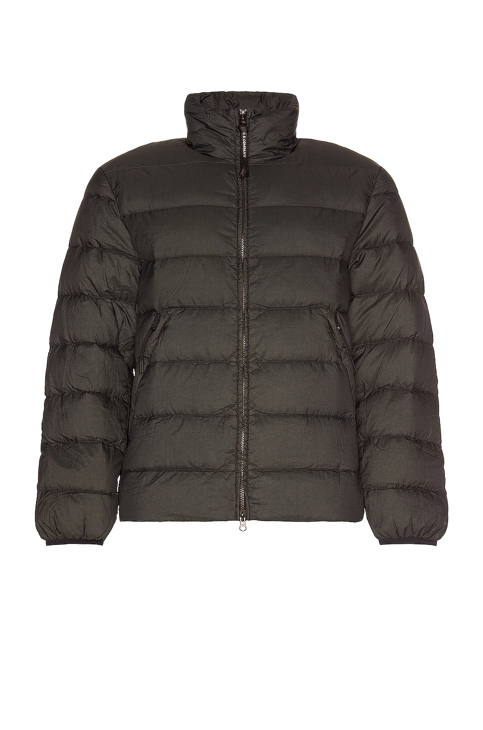 Image 1 of C.P. Company Nylon Stand Collar Liner Jacket in Dark Fog Grey