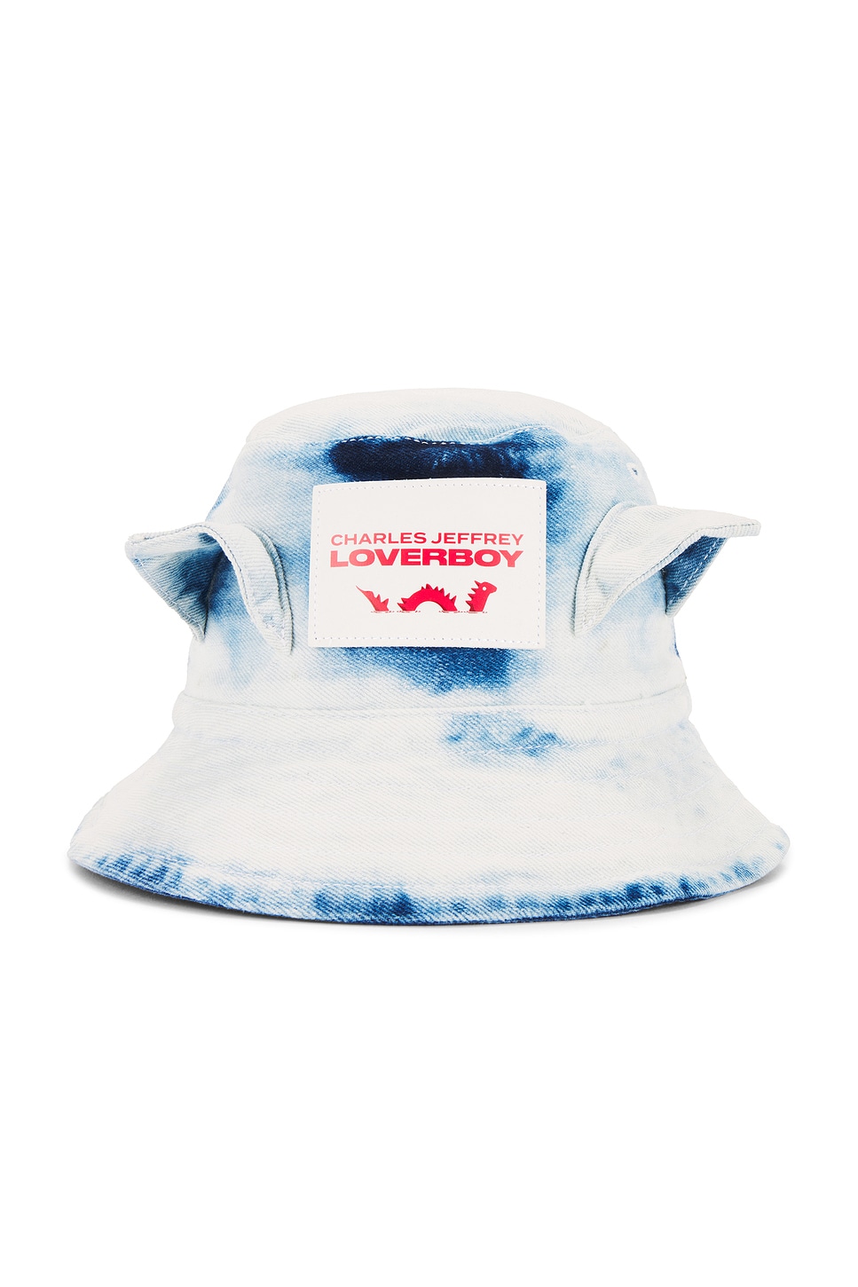 Shop Charles Jeffrey Loverboy Ears Bucket Hat In White Bleach