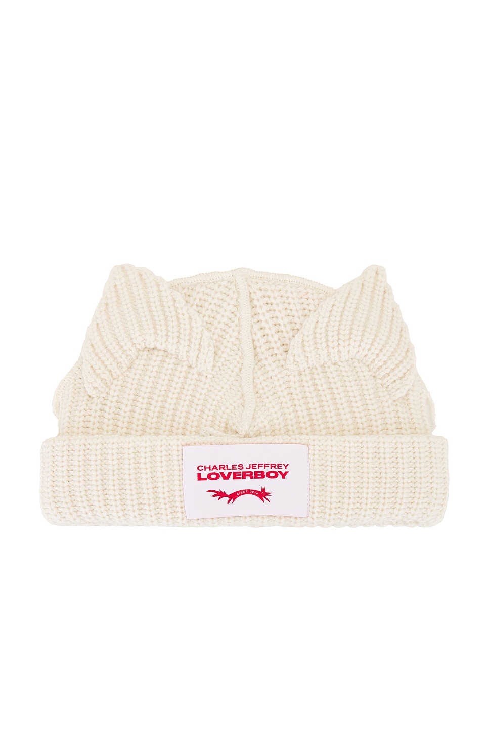 Chunky Ears Beanie in Cream