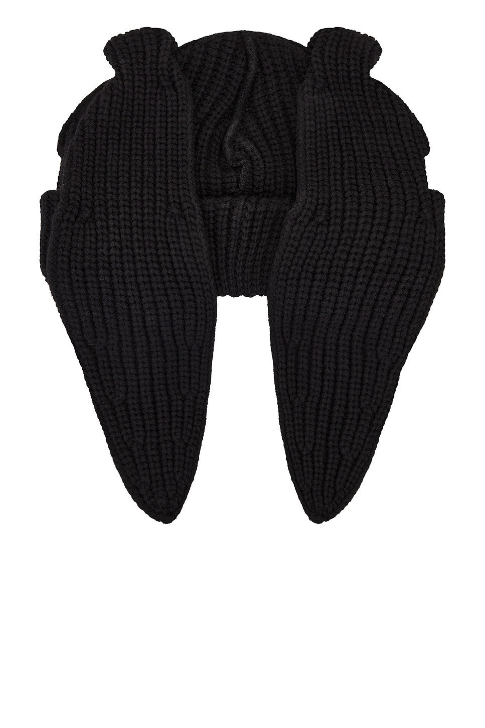 Charles Jeffrey Loverboy Chunky Rabbit Beanie In Black