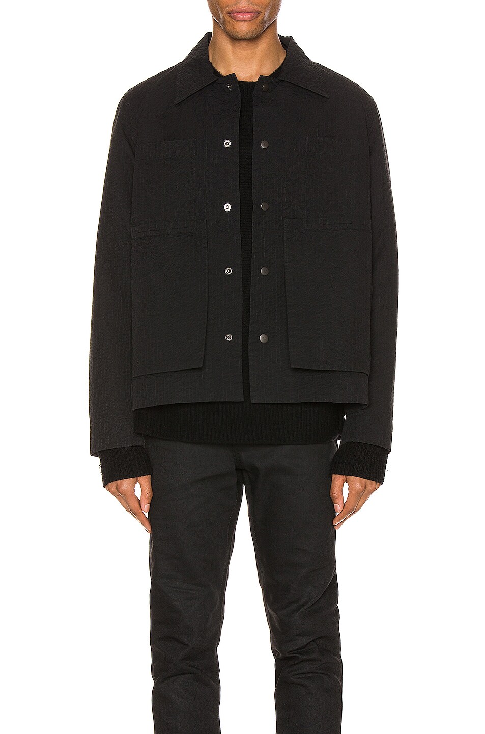 Image 1 of Craig Green Line Stitch Worker Jacket in Black