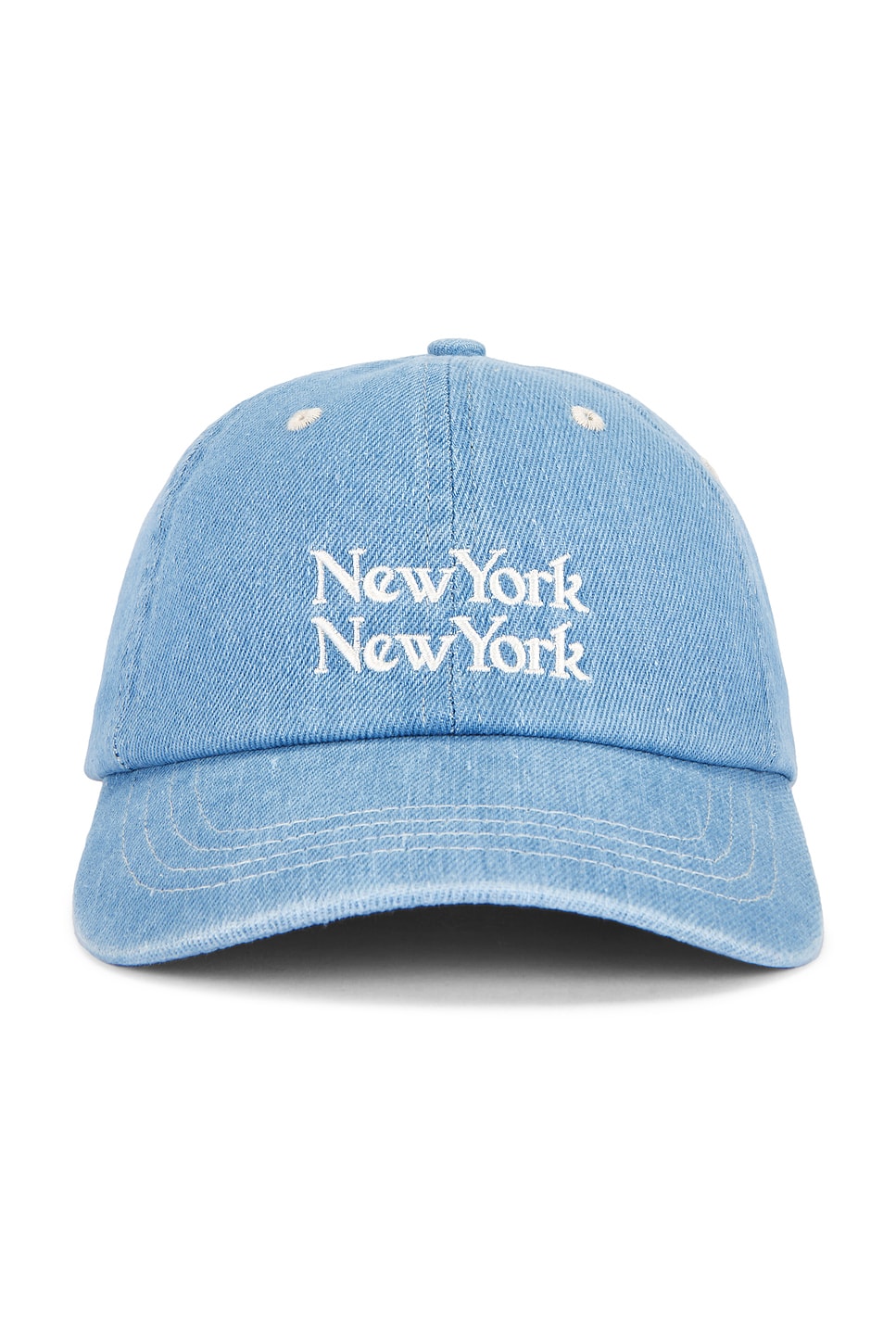 Corridor Ny Ny Embroidered Cotton-twill Baseball Cap In Blue