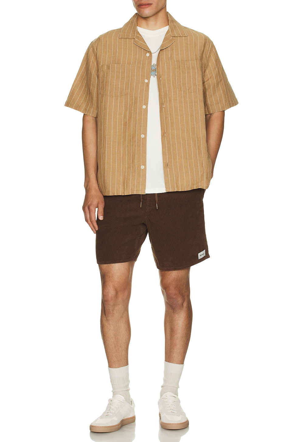 Image 1 of Corridor Boulder Retro Camp Shirt in Tan