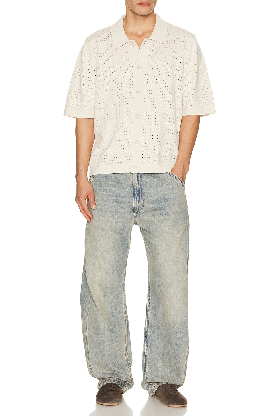Corridor Pointelle Knit Shirt | Thumbnail 3 Corridor Pointelle Knit Shirt | Thumbnail 3