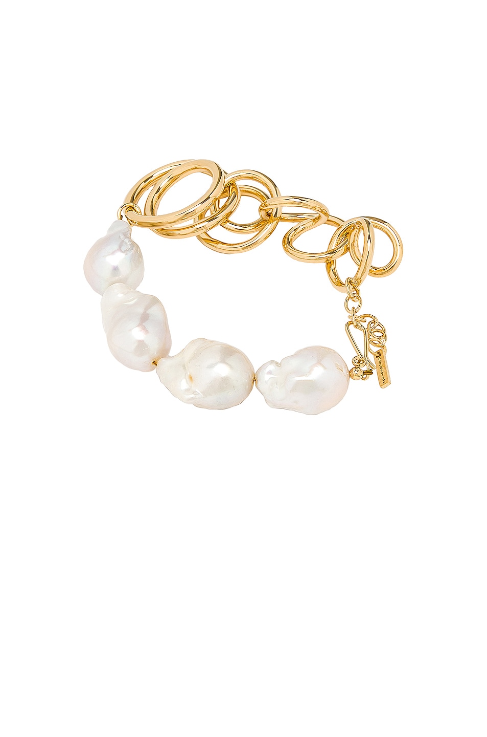Image 1 of Completedworks Who's in Charge Bracelet in Gold & Pearl