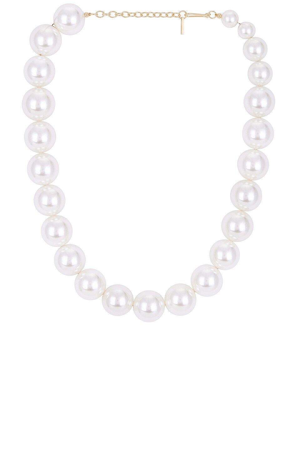 Image 1 of Completedworks Shell Pearl Necklace in Shell Pearl & 14k Gold Plate